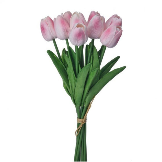 13" Pink Tulip Bundle Set Of 6