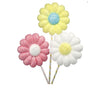 36" Glitter Daisy Stems Assorted Set of 3