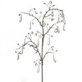 Set de 4 pulverizadores transparentes con gotas de cristal color champán de 43"