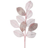 Juego de 12 aerosoles de magnolia de 29" de color rosa rubor con brillo transparente