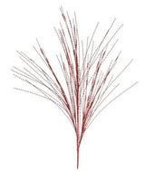 Set de 12 varas de grama metálica roja de 96,5 cm