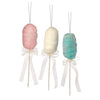 16" Multi Cotton Candy Stem Ornament Assorted Set Of 6
