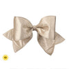 24" Champagne Velvet Padded Bow Outdoor UV-Resistant