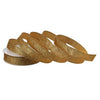 1" X 20YD Gold Satin Glitter Ribbon Set Of 2