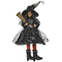 25" Sitting Halloween Witch With Spider