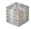 Lazo de regalo de diamante plateado LED de 8"
