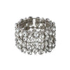 3" Silver Diamond Cuff Napkin Ring