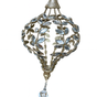 10.5" Champagne Jeweled Finial Set of 2