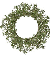 24" Green Glitter Spray Wreath