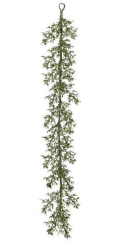 5 FT Green Glitter Spray Garland