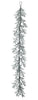 5 FT Silver Glitter Spray Garland
