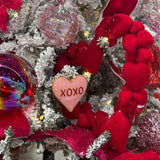 15" Red Heart Wreath