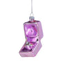 4'' Pink Engagement Ring In Box Glass Ornament Set Of 6