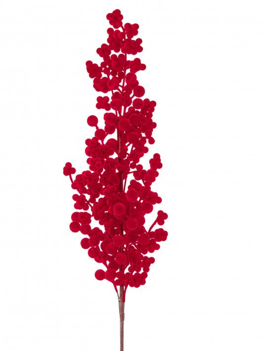 29'' Red Cluster Berry Spray Set Of 6