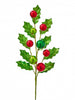 26" Green Holly Ball Spray Set Of 6