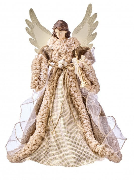 16" Winter Warmth Cream Angel