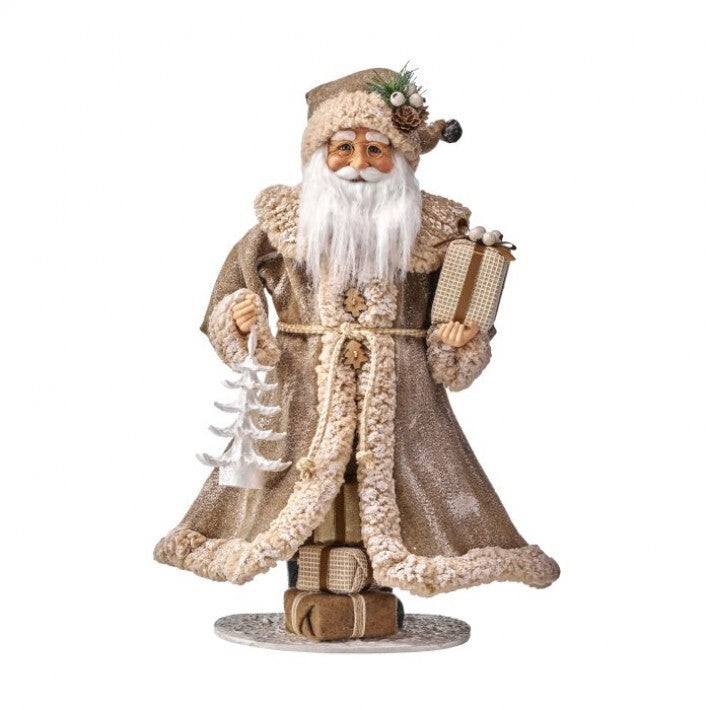 19" Winter Warmth Santa With Gift