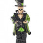 21" Green & Black Skeleton Gentleman With Velvet Suit