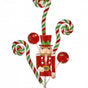 2.5 FT Red & Green Glitter Nutcracker Spray Set Of 6