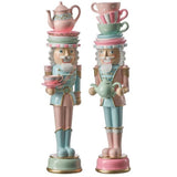 16" Pink & Blue Dessert Toy Soldier Assorted Set Of 2