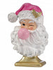 12" Pink Santa With Bubblegum On Pedestal