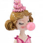9" Playful Girl Blowing Bubble