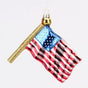 4" American Flag Glass Ornament