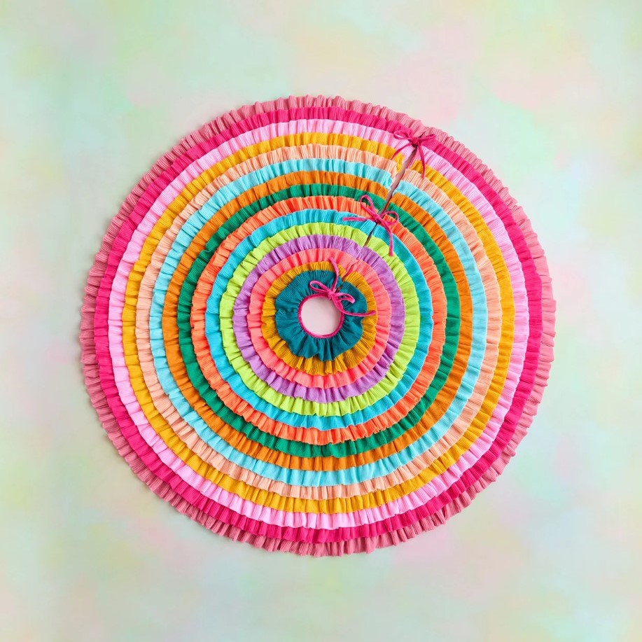 60" Color Pop Pleated Tree Skirt