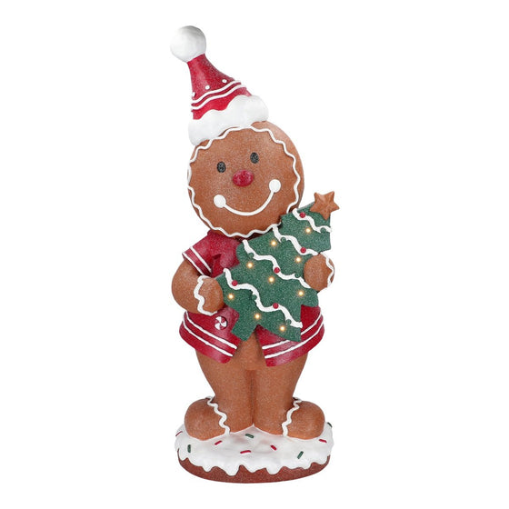 3 FT LED Gingerbread Boy With Tree Battery Operated