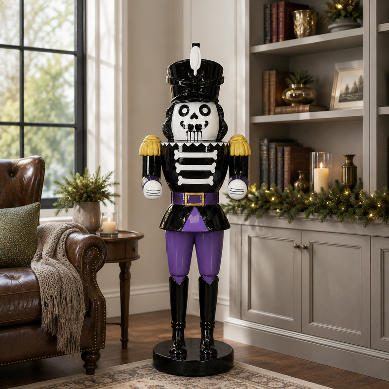 6 FT Spooky Nutcracker