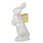 35" White Bunny With Basket Backpack