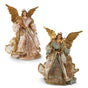 16" Victorian Angel Tree Topper Assorted Set Of 2