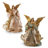 16" Victorian Angel Tree Topper Assorted Set Of 2