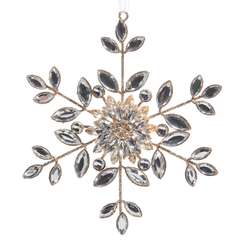 Juego de 4 adornos de 6" con joyas y broches
