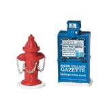 Village Accessory Fire Hydrant & Paper Box