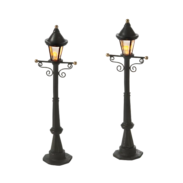 Village Accessory Uptown Street Lights Set Of 2