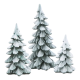 Village Accessory Winter Pines Set Of 3