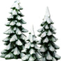 Village Accessory Winter Pines Set Of 3