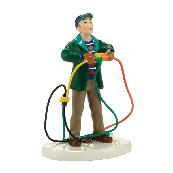 Snow Village "National Lampoons" Fire It Up Dad!