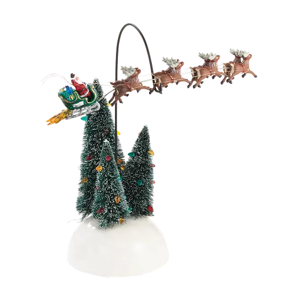 Snow Village "National Lampoons" Animated Flaming Sleigh