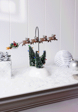 Snow Village "National Lampoons" Animated Flaming Sleigh