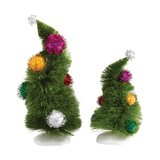 Grinch Village Wonky Trees Set Of 2
