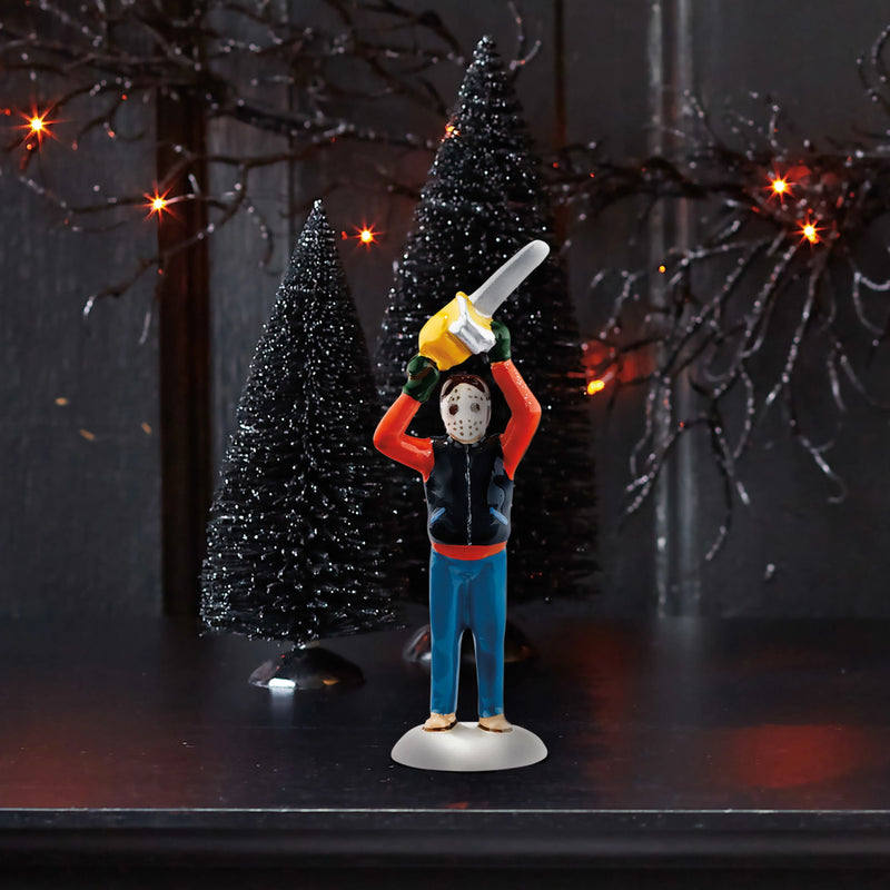 Snow Village "National Lampoons" Clark Trims The Tree