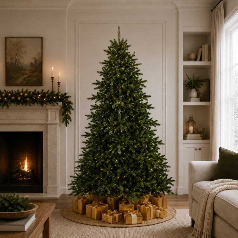 Kentucky Fir Tree Pre-Lit Pure White LED Lights