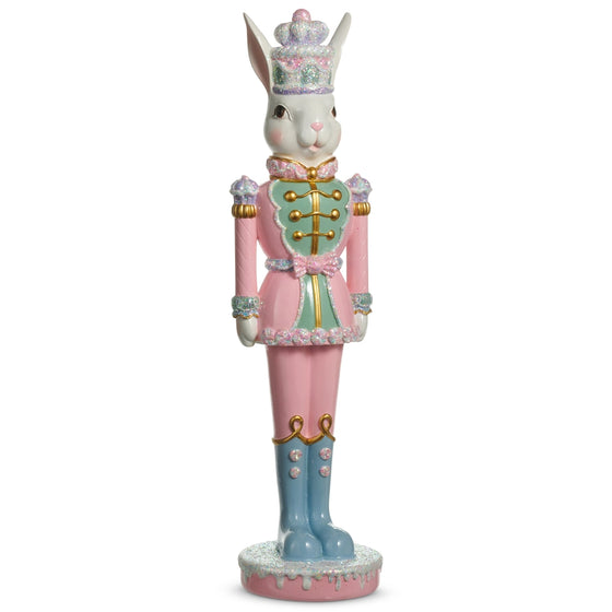 17.5" Frosted Easter Bunny Nutcracker