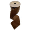 4" X 10YD Brown Velvet Ribbon