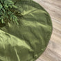 64" Pine Green Dupion Tree Skirt