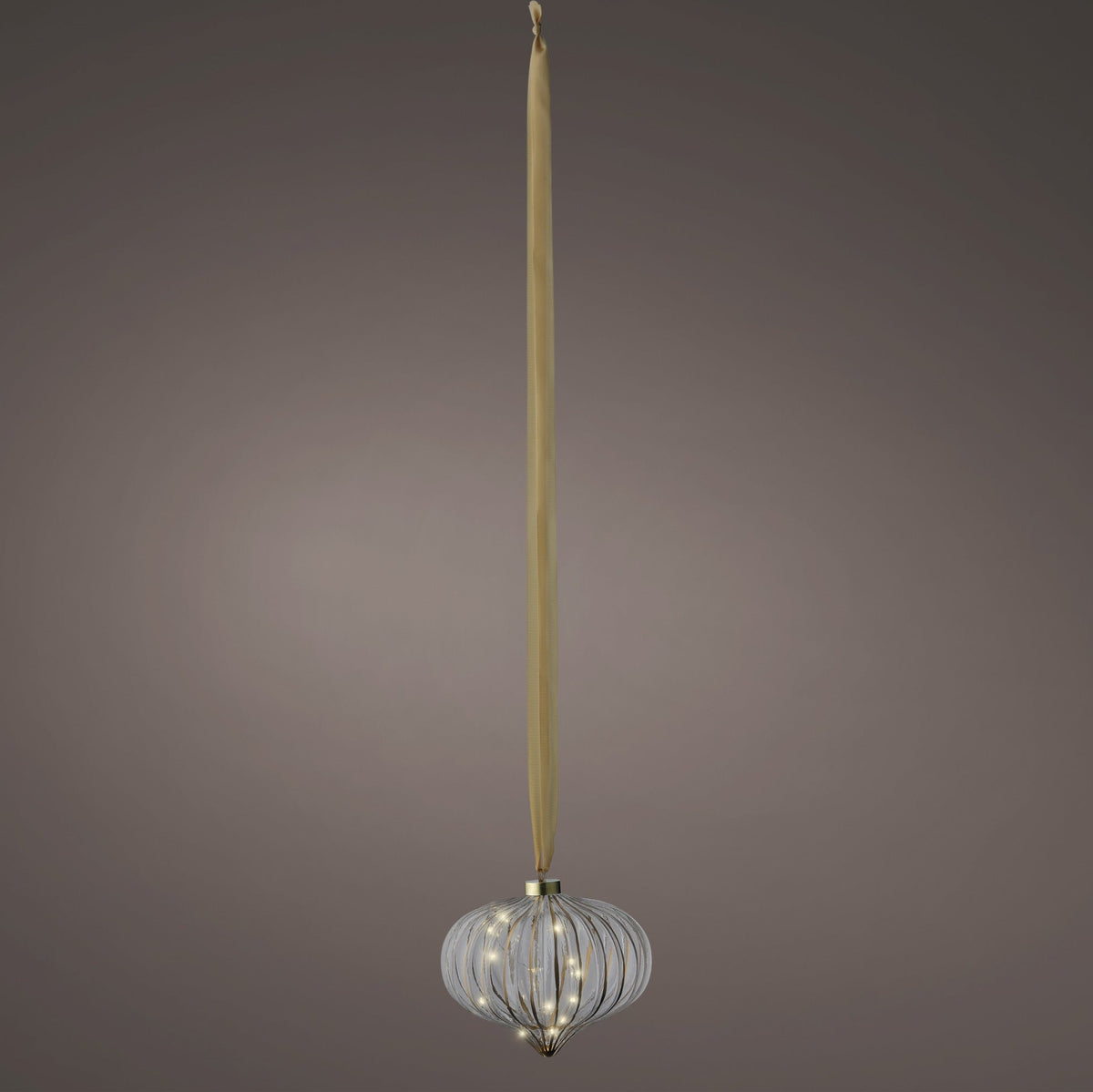 Adorno cebolla Micro LED de 8" a pilas