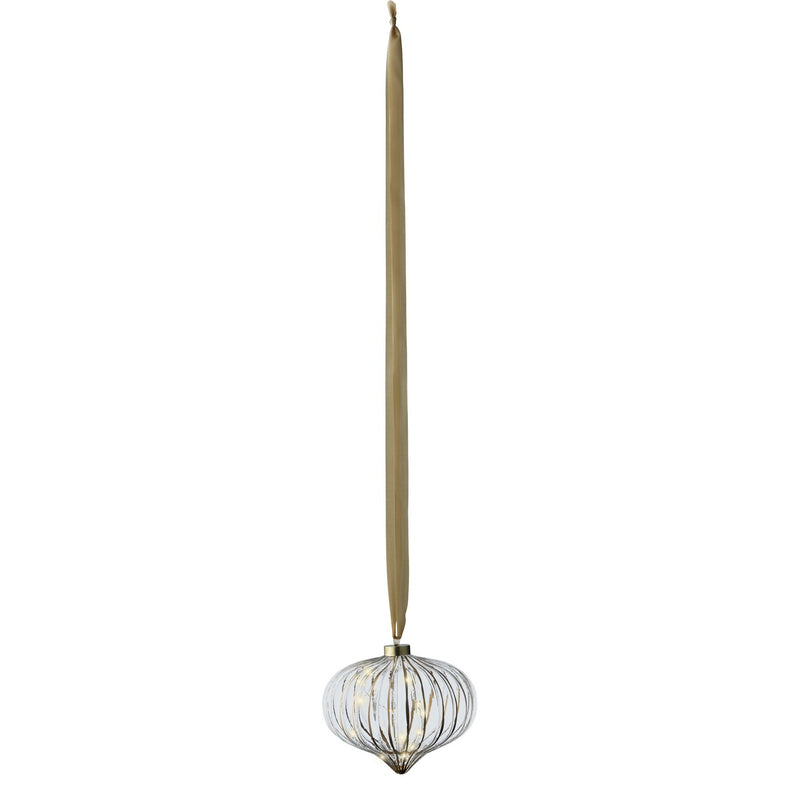 Adorno cebolla Micro LED de 8" a pilas