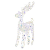 2 FT 50 Micro LED Warm White Iridescent Reindeer Battery Operated